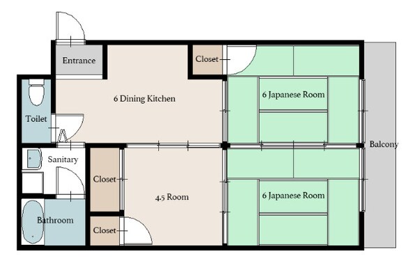 コーポ春昌の物件間取画像